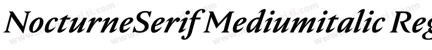 NocturneSerif Mediumitalic Regular字体转换